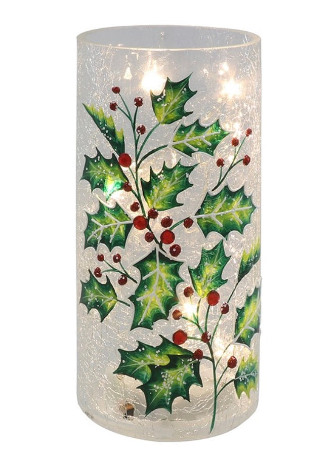 Xmas Crackle Holly LED Tube