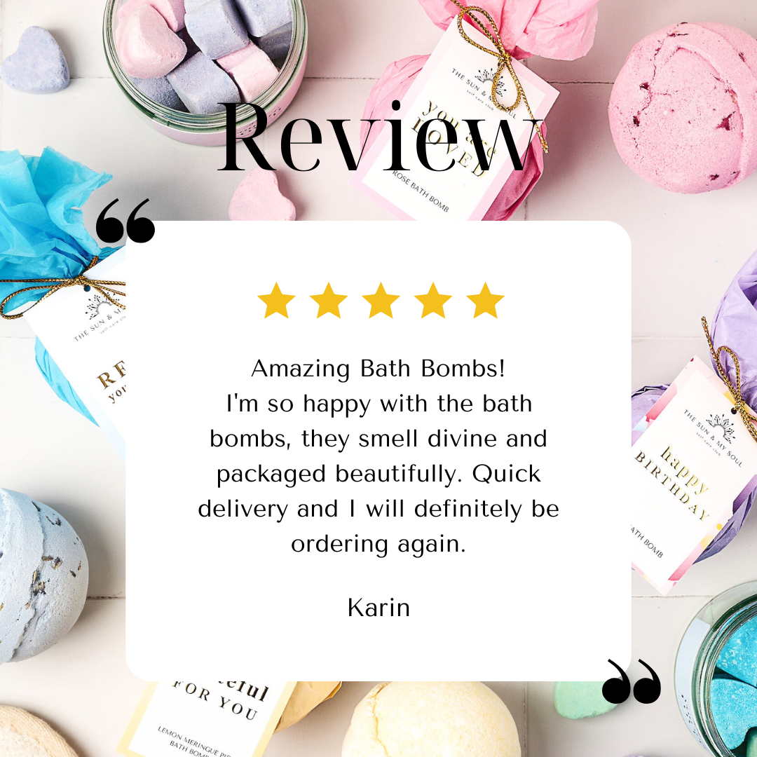 Peppermint Bath Bomb You Are Amazing ⎜Luxury Bath Fizz Soak