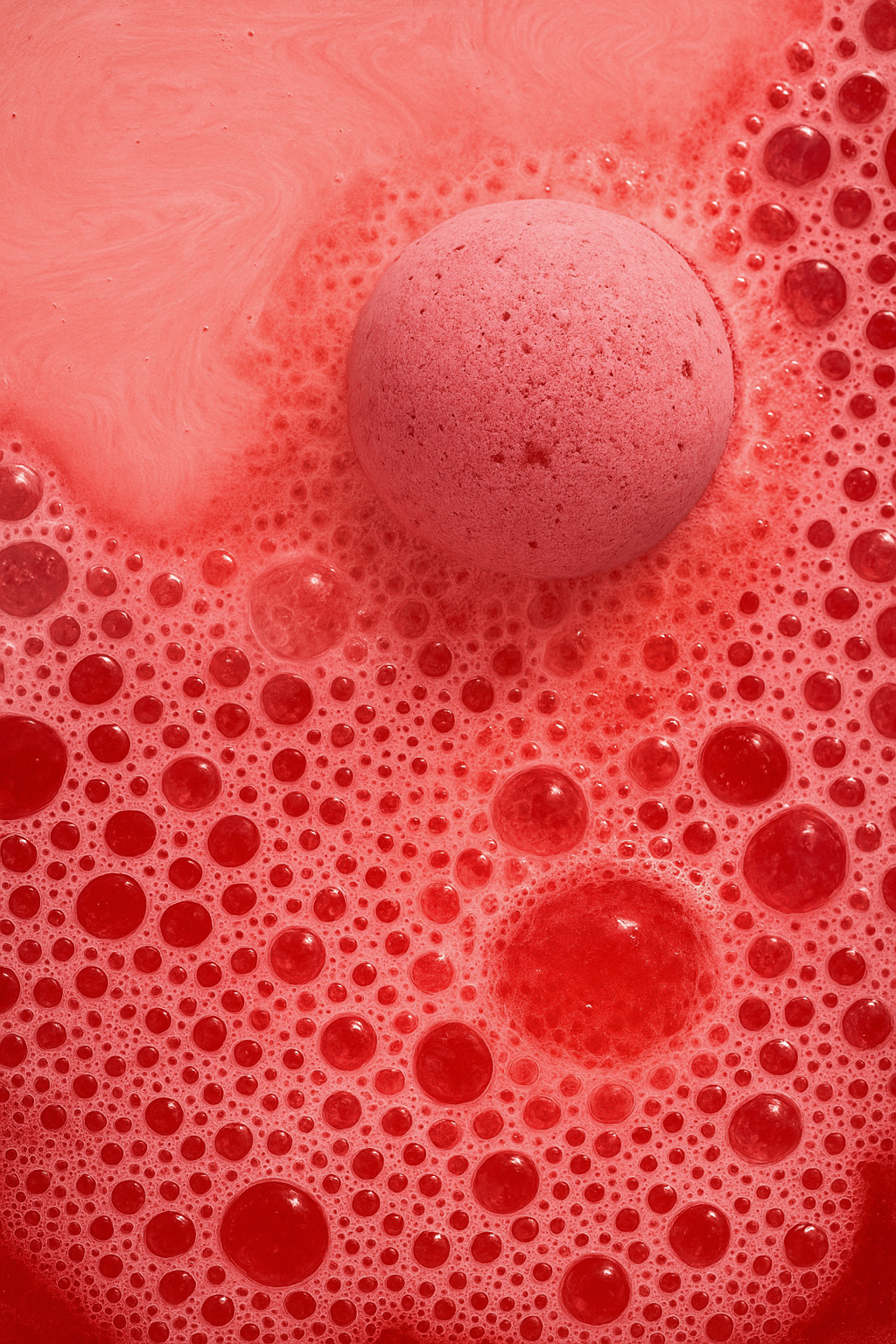 Christmas Cranberry Merry & Bright Bath Bomb - Holiday Gift
