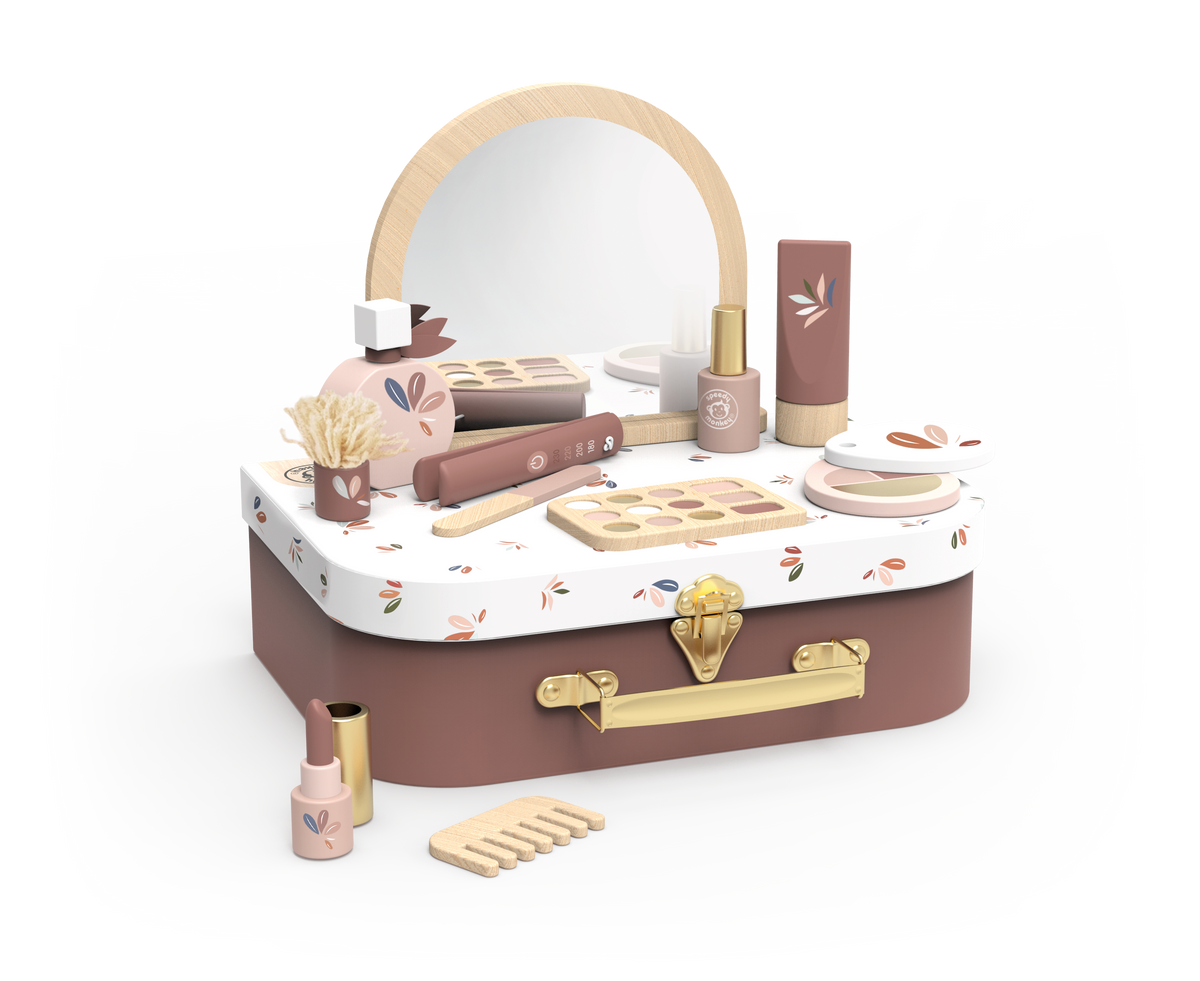 Speedy Monkey Beauty Set  Wooden Pretend Play Makeup Toy