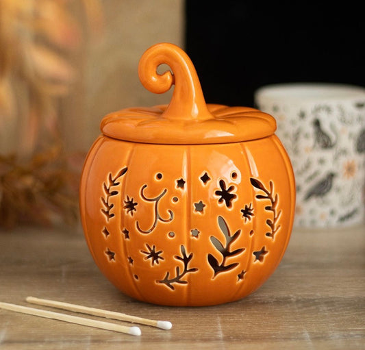 ORANGE FOLK PUMPKIN OIL BURNER AND WAX WARMER