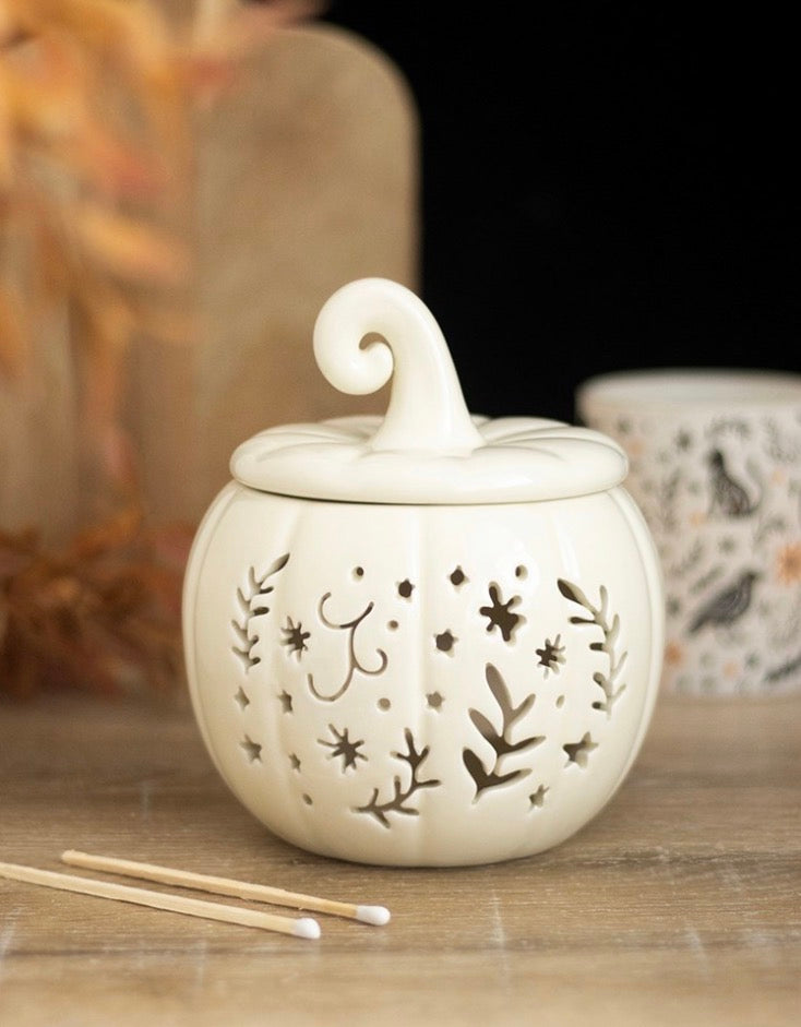 CREAM FOLK PUMPKIN OIL BURNER AND WAX WARMER