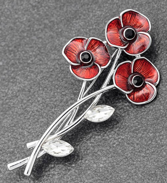 Equilibrium Poppy Posy Brooch