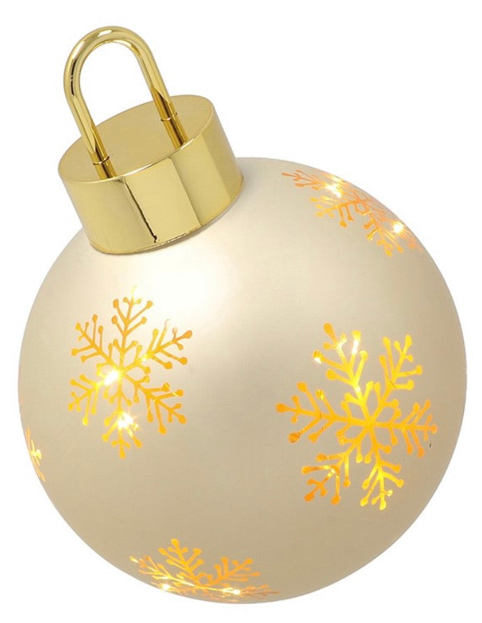 Bright Xmas LED Bauble Gold Medium