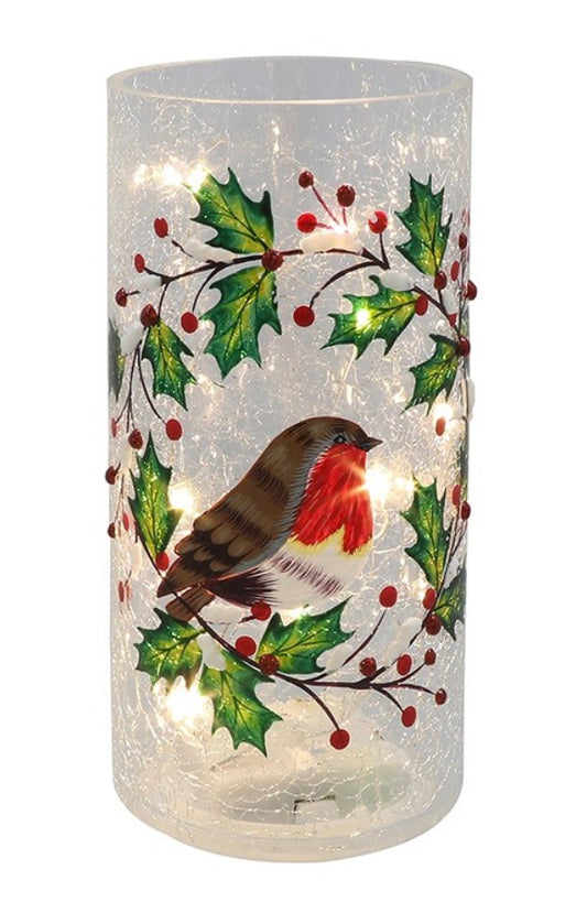 Xmas Crackle Robin LED Tube