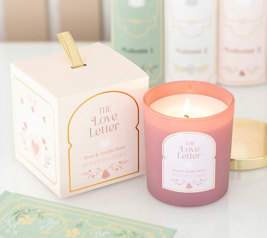 THE LOVE LETTER ROSE & VANILLA MUSK CANDLE
