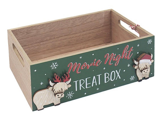 Xmas Highland Cow Treat Box