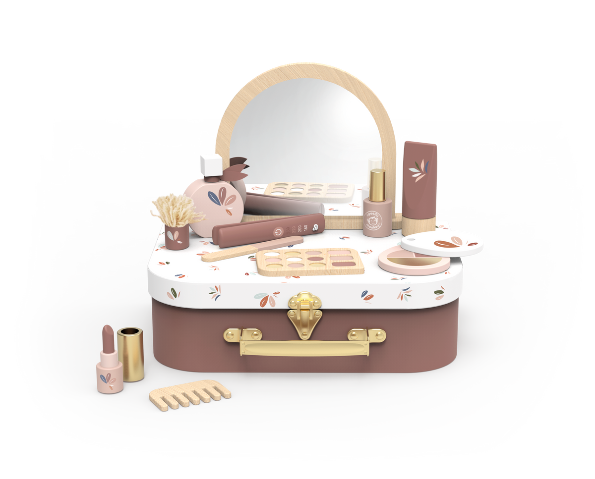 Speedy Monkey Beauty Set  Wooden Pretend Play Makeup Toy