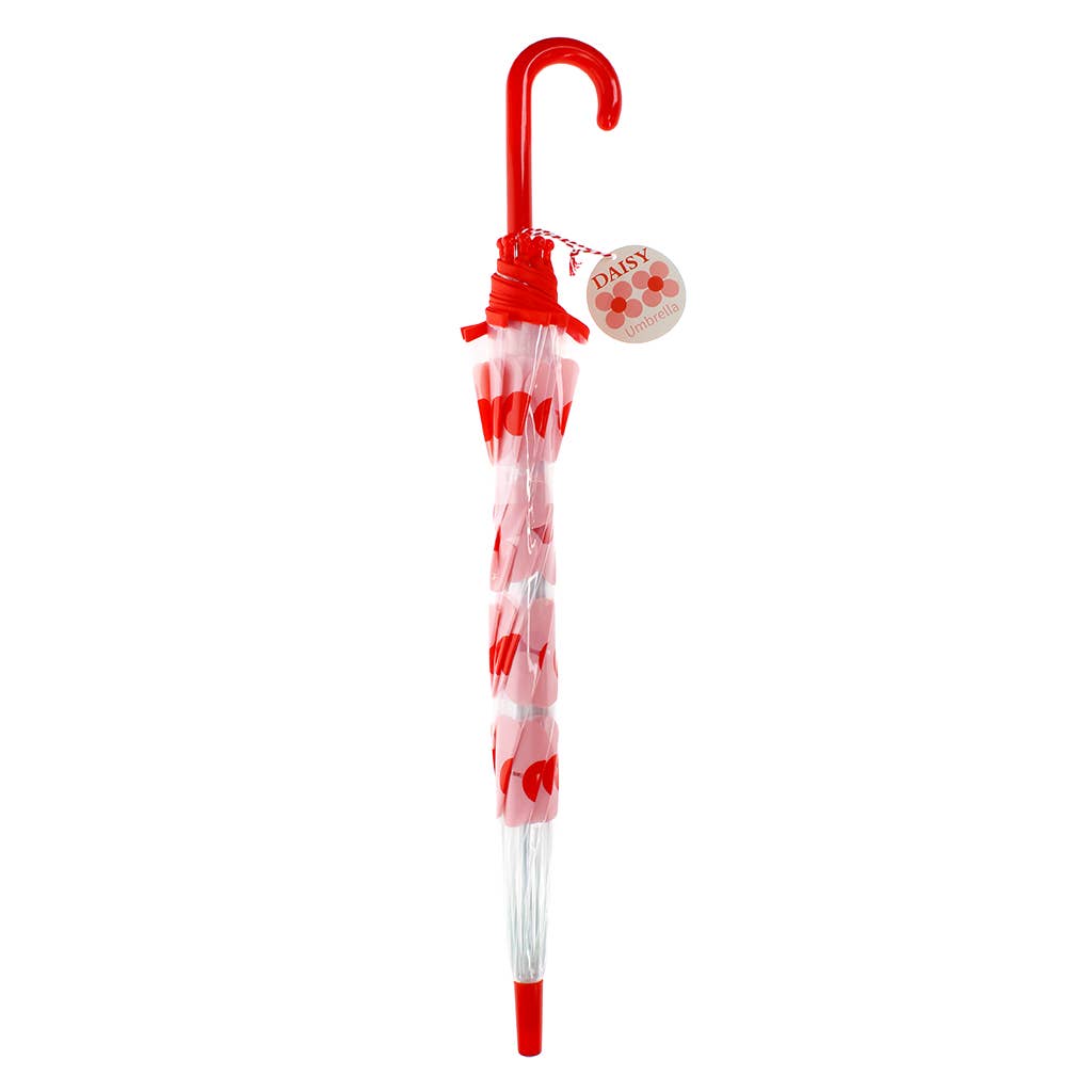 Transparent umbrella - Pink Daisy