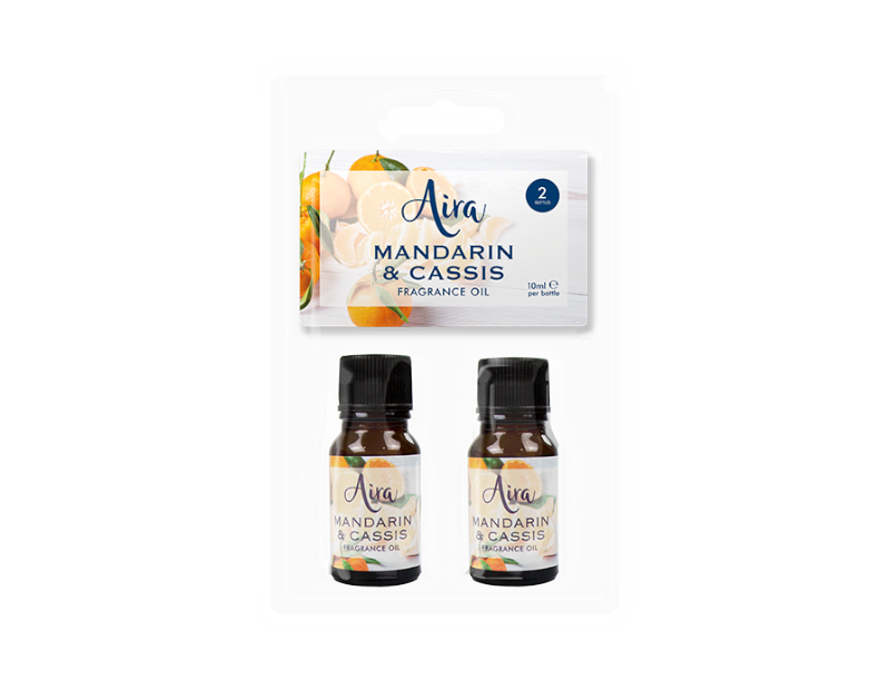 Fragrance Oils 10ml - 2 Pack: Mandarin and Cassis
